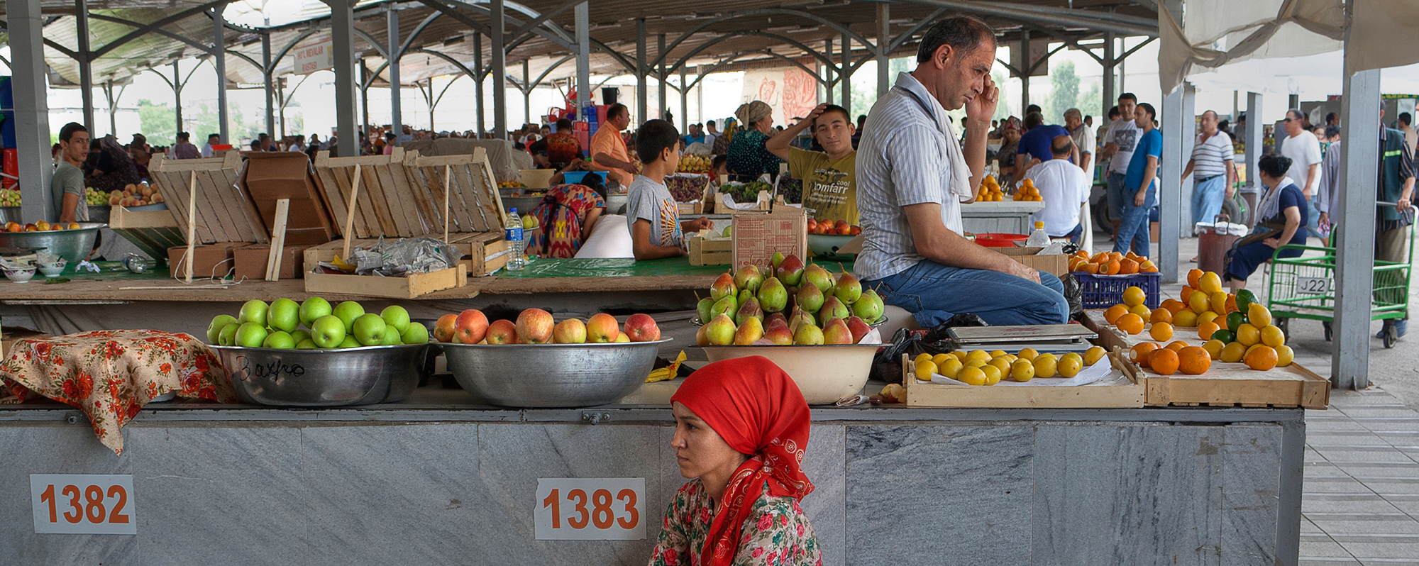 Zona de frutas en Chorsu Market